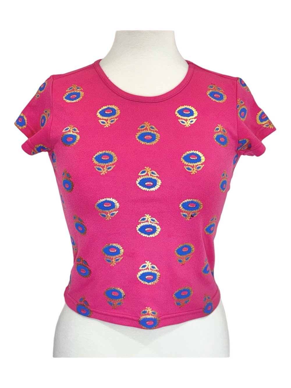 Global Desi pink floral top